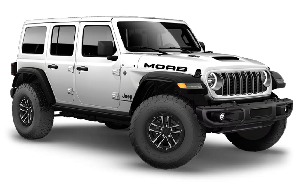 Jeep® Wrangler MOAB 392 White with Blacked out Rims